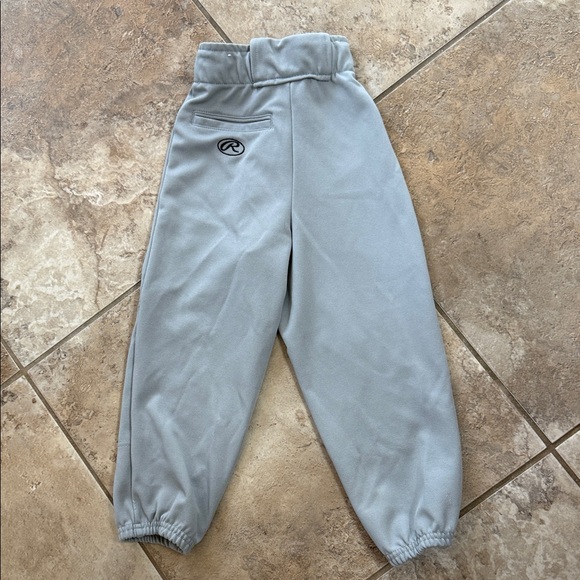 Rawlings Kids Gray Youth Baseball Pants - Picture 4 of 5